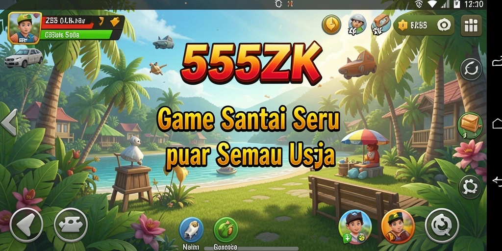 Tampilan gameplay seru dalam 555ZK yang bikin ketagihan.