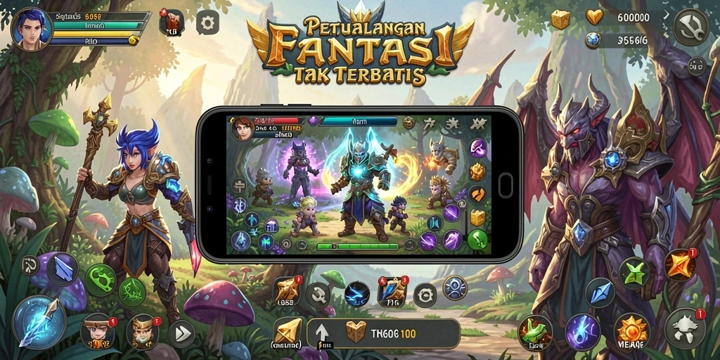 Menampilkan aksi seru dalam gameplay ARPG 6CF.
