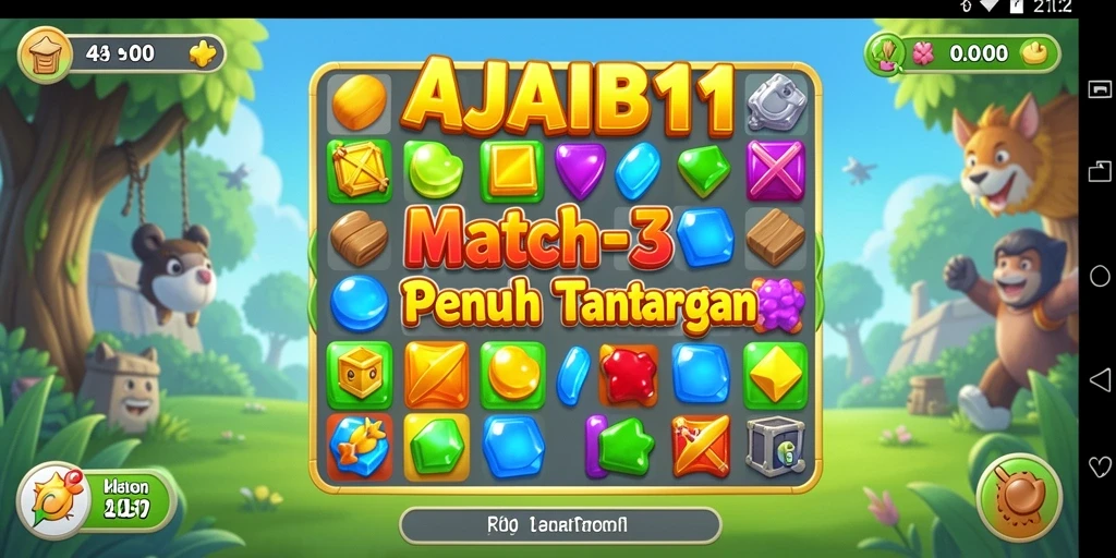 Menampilkan gameplay seru dan grafis cerah AJAIB11.
