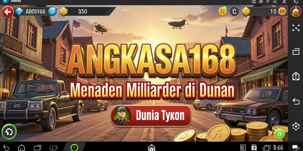 Tampilan gameplay menarik dari ANGKASA168 yang menggambarkan dunia bisnis.