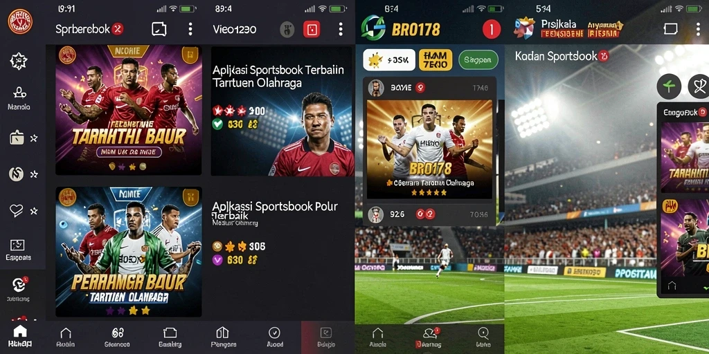 Tampilan screenshot BRO178 menampilkan fitur taruhan olahraga secara langsung.