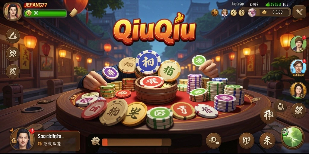 Tampilan gameplay seru QiuQiu di JEPANG77.
