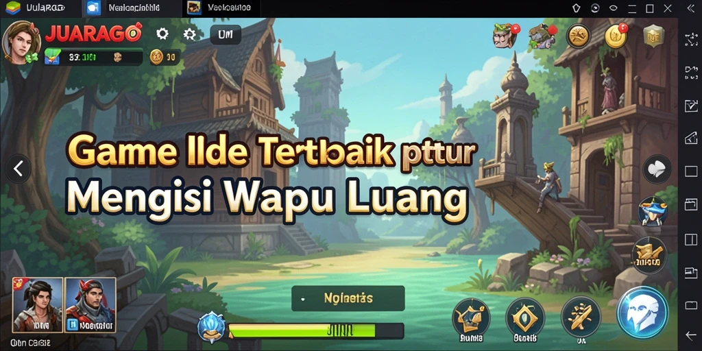 Tampilan gameplay JUARAGO yang memikat dan penuh warna.