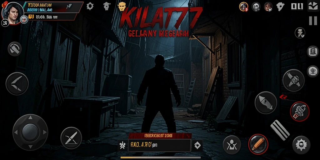 Tampilan gameplay mencekam dalam KILAT77 penuh ketegangan.