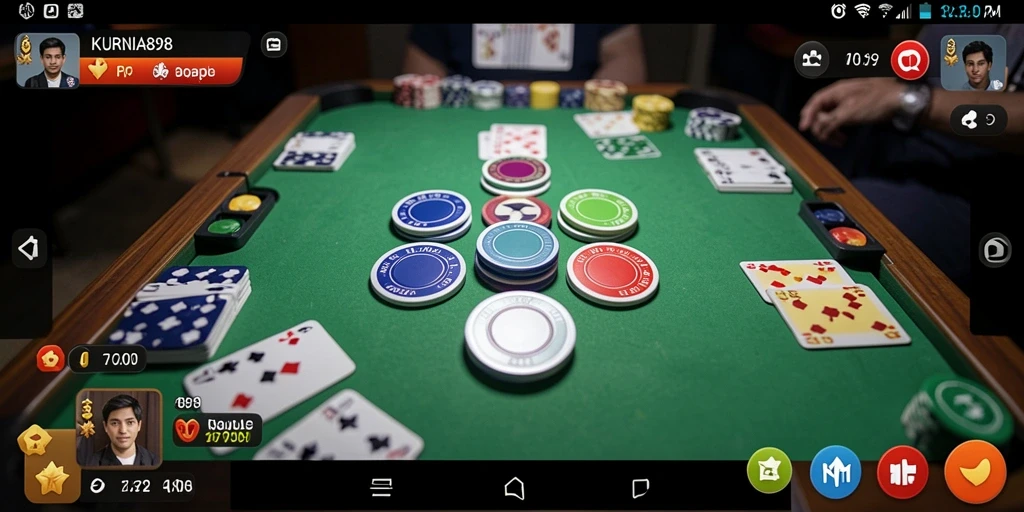 Screenshot gameplay KURNIA898 yang menampilkan keseruan permainan Gaple.