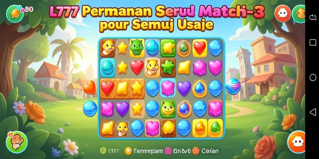 Tampilan menarik dari gameplay seru L777 yang penuh warna.