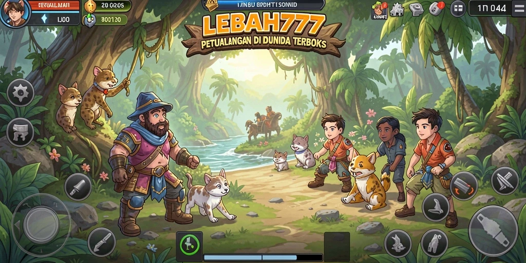 Tampilan menarik dari gameplay LEBAH777 di dunia terbuka.