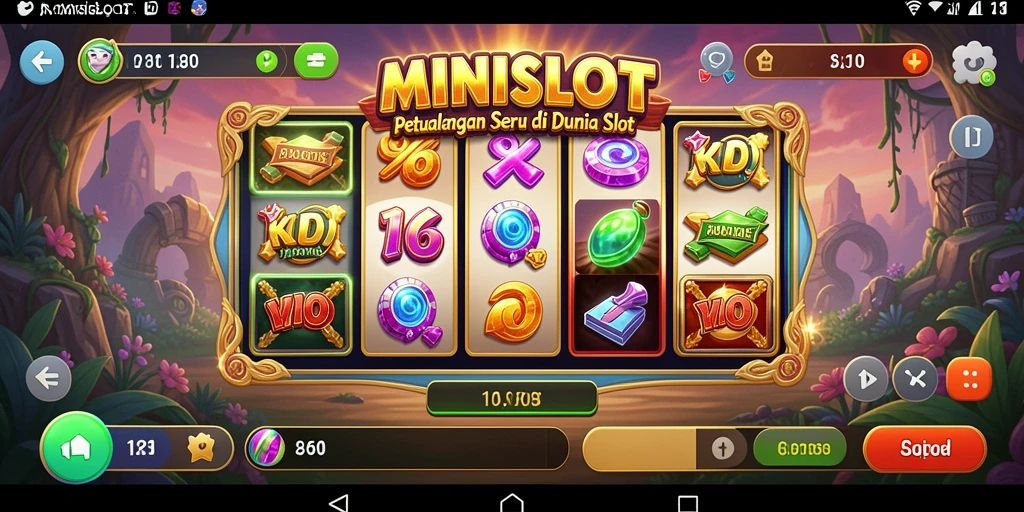 Tampilan gameplay seru MINISLOT di dunia slot.