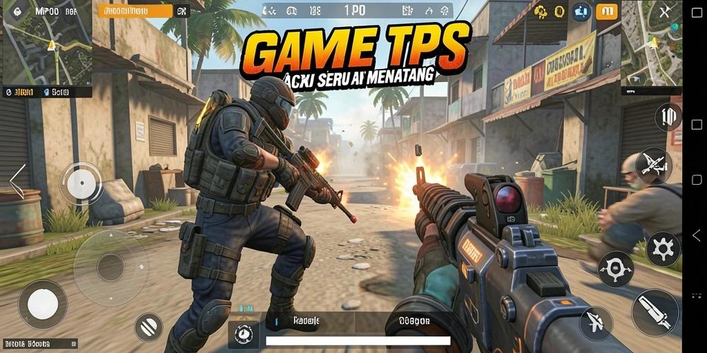 Gameplay MPO08 menampilkan aksi pertarungan yang mendebarkan di lingkungan yang realistis.