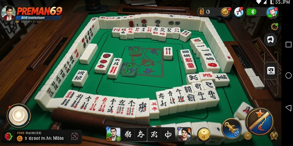 Tampilan gameplay PREMAN69 yang seru dan menantang di dunia Mahjong.