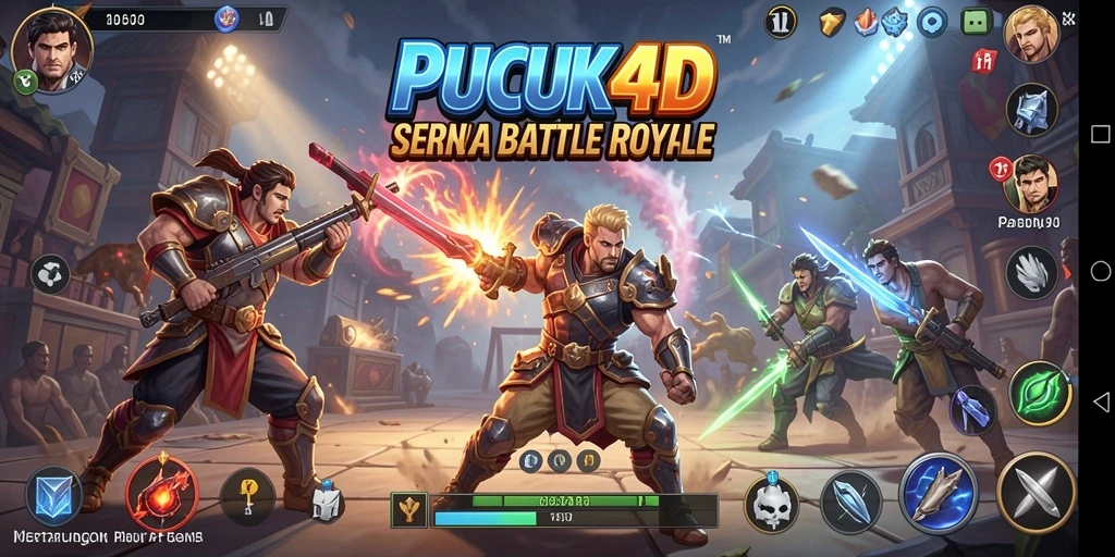 Gameplay seru PUCUK4D dalam pertempuran Battle Royale.