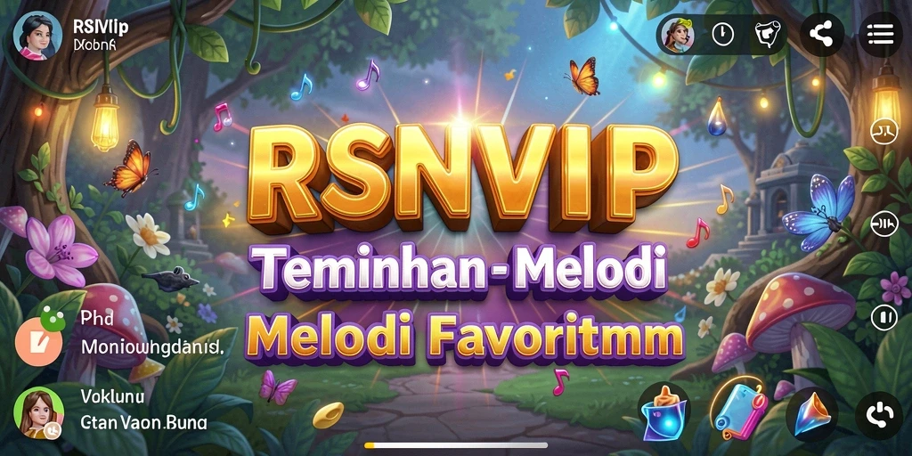 Screenshot utama RSNVIP menampilkan pengguna menikmati musik secara interaktif.