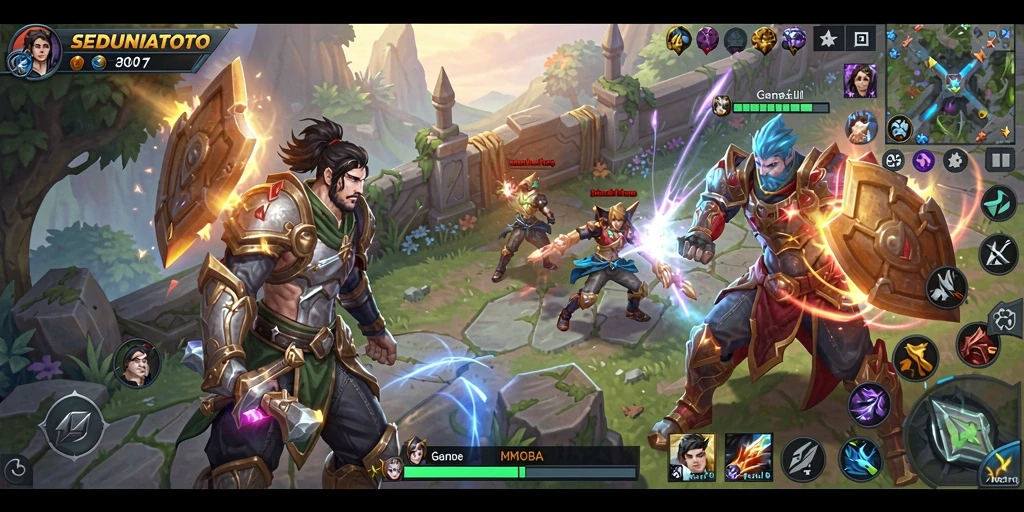 Screenshot gameplay SEDUNIATOTO yang menampilkan aksi seru di arena.