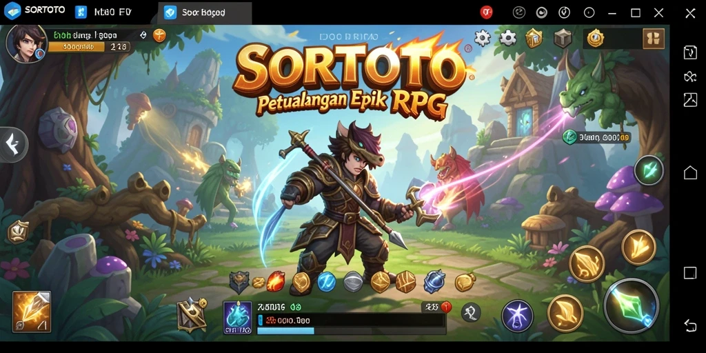 Tampilan menarik dari gameplay SORTOTO yang memikat dan penuh aksi.