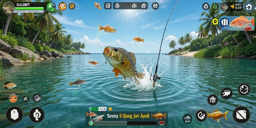 Tangkapan ikan yang berhasil dalam gameplay SULEBET.
