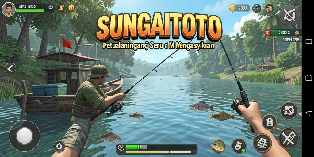 Screenshot SUNGAITOTO menampilkan suasana memancing yang menakjubkan.