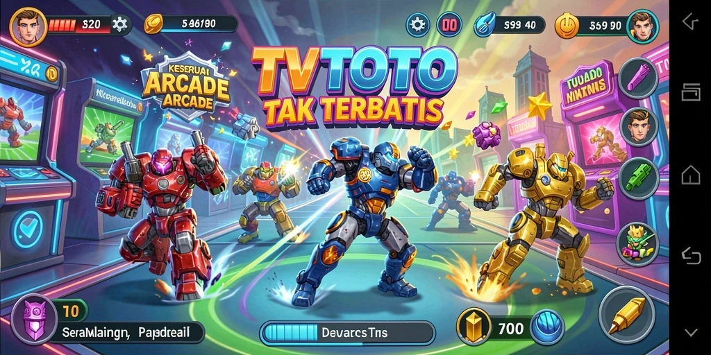 Screenshot dari gameplay TVTOTO yang menyenangkan dan menantang.